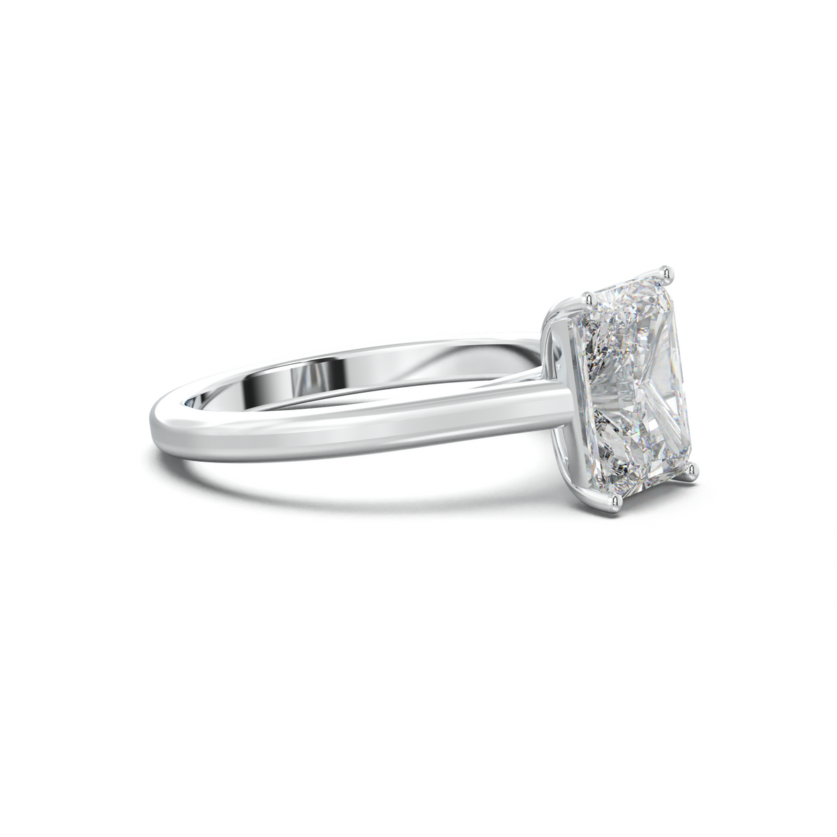 Radiant Solitaire Engagement Ring