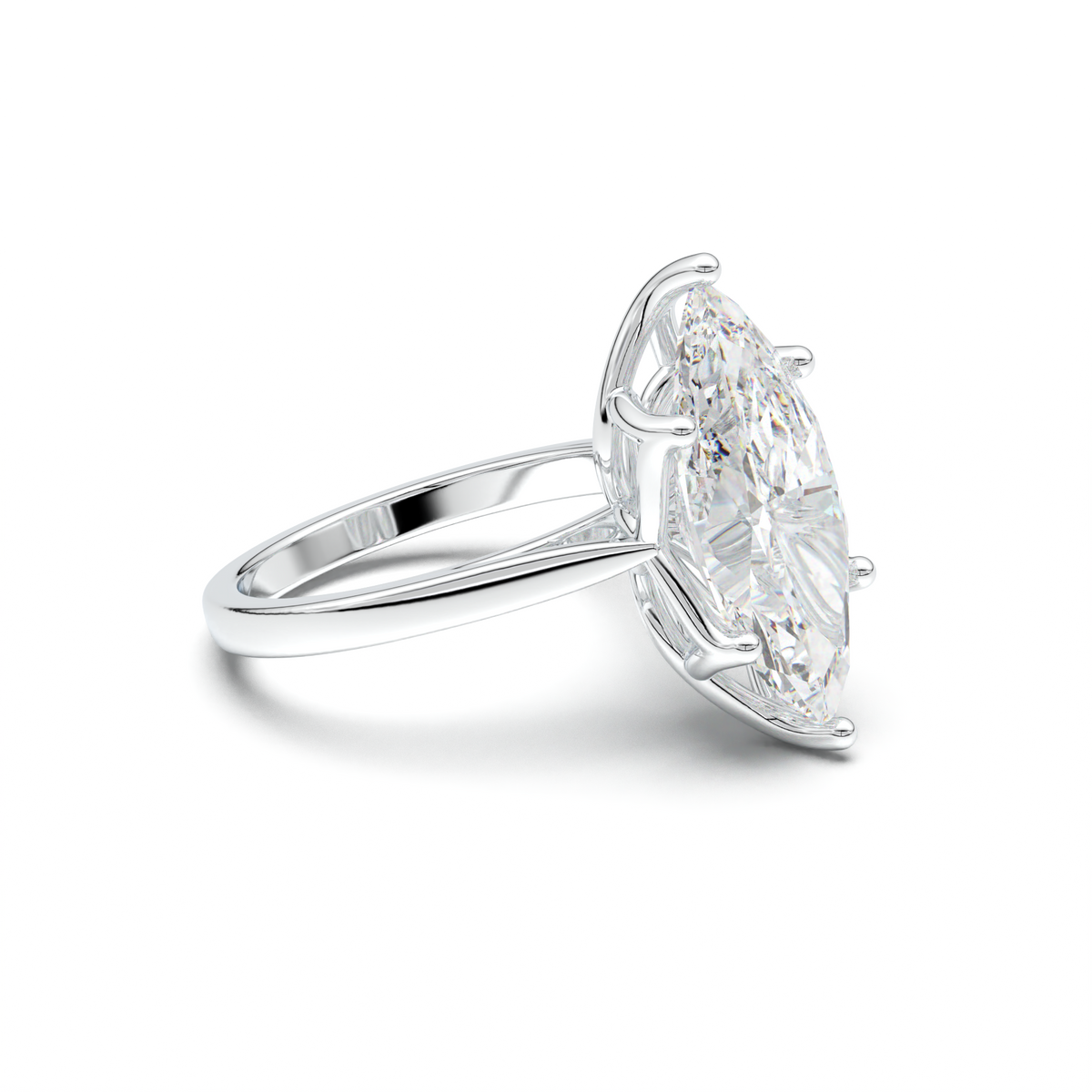 Marquise Solitaire Engagement Ring