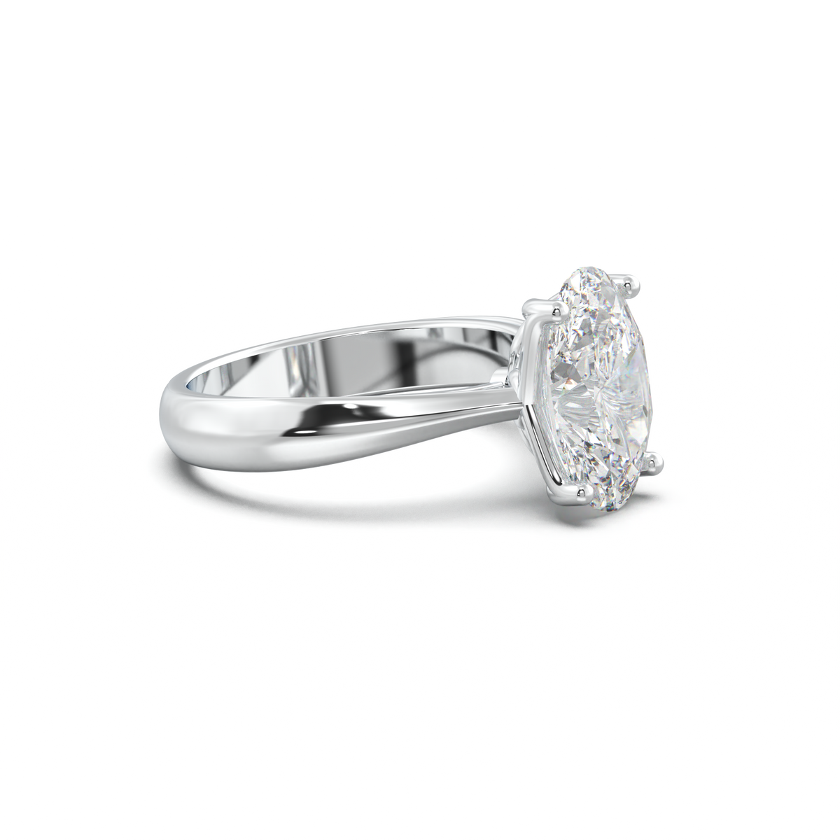 Oval Solitaire Engagement Ring