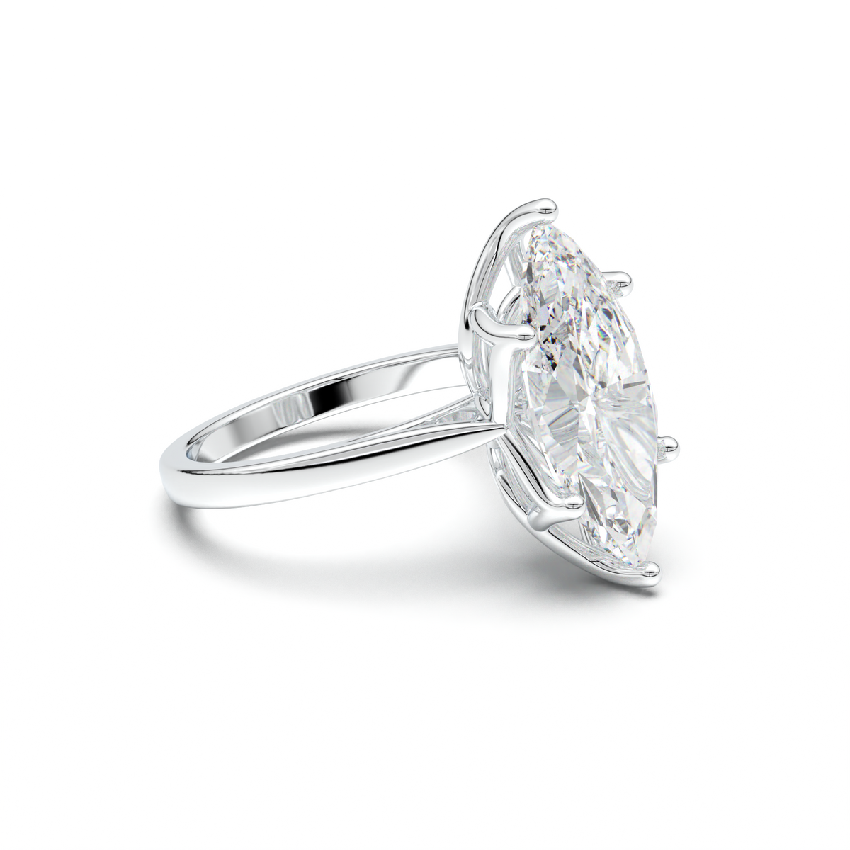 Marquise Solitaire Engagement Ring