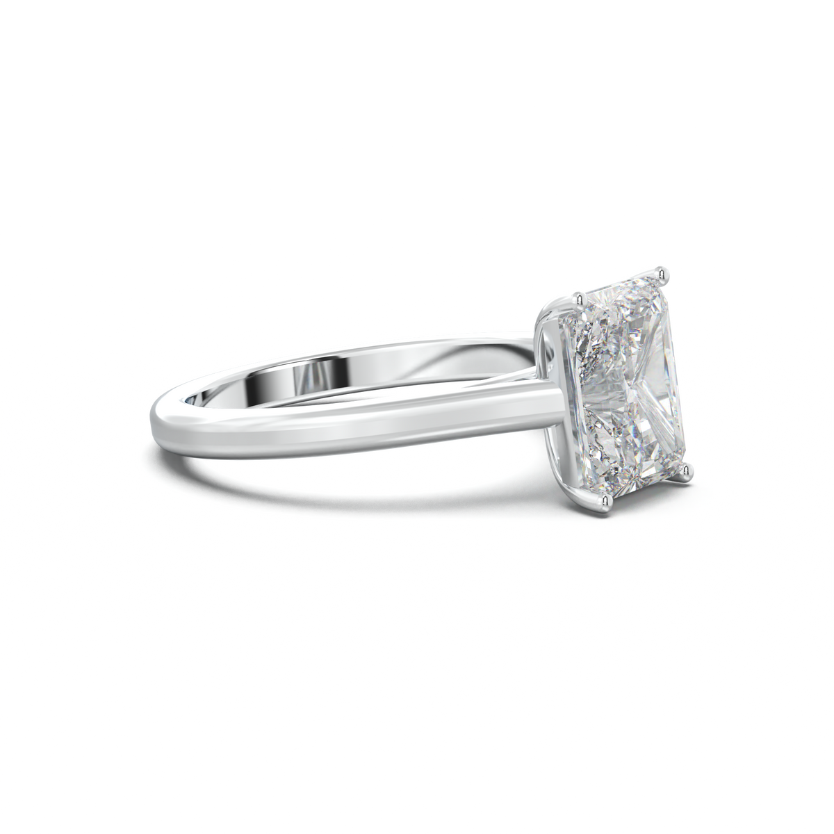 Radiant Solitaire Engagement Ring