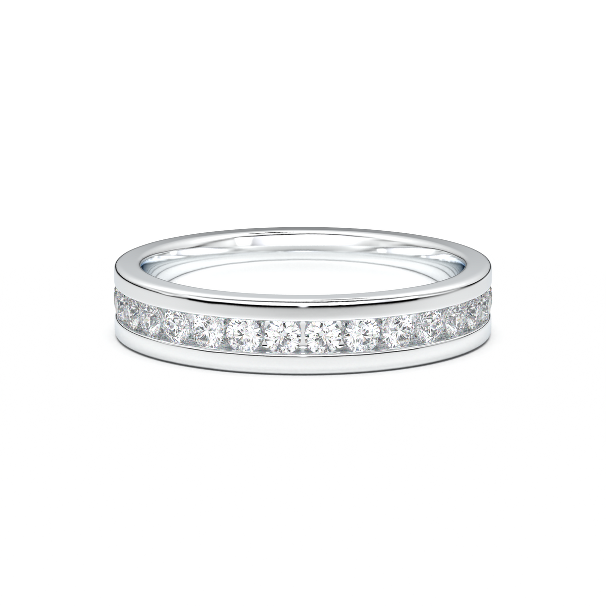 Channel-Set Diamond Men's Band
