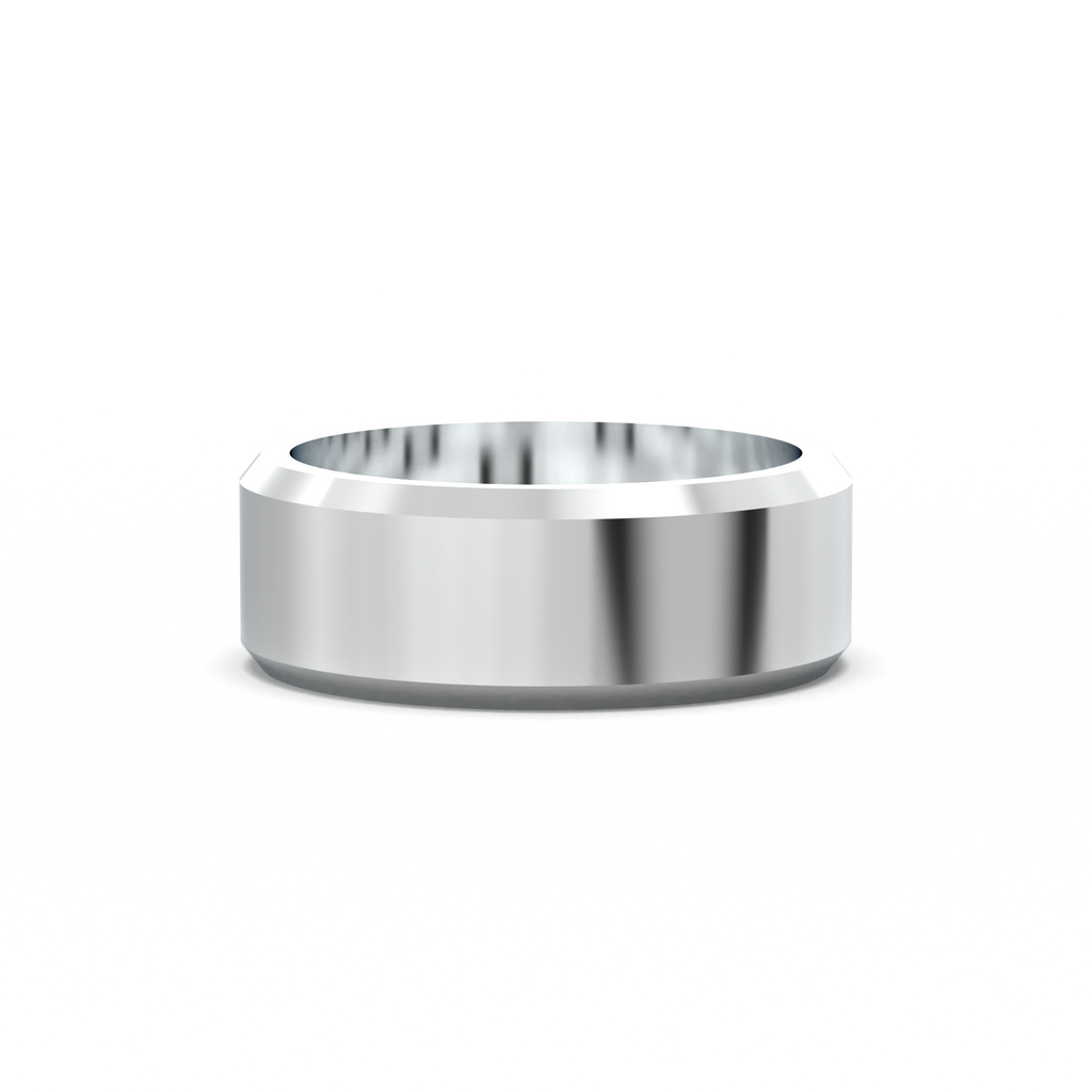 Wide Beveled Men's Band