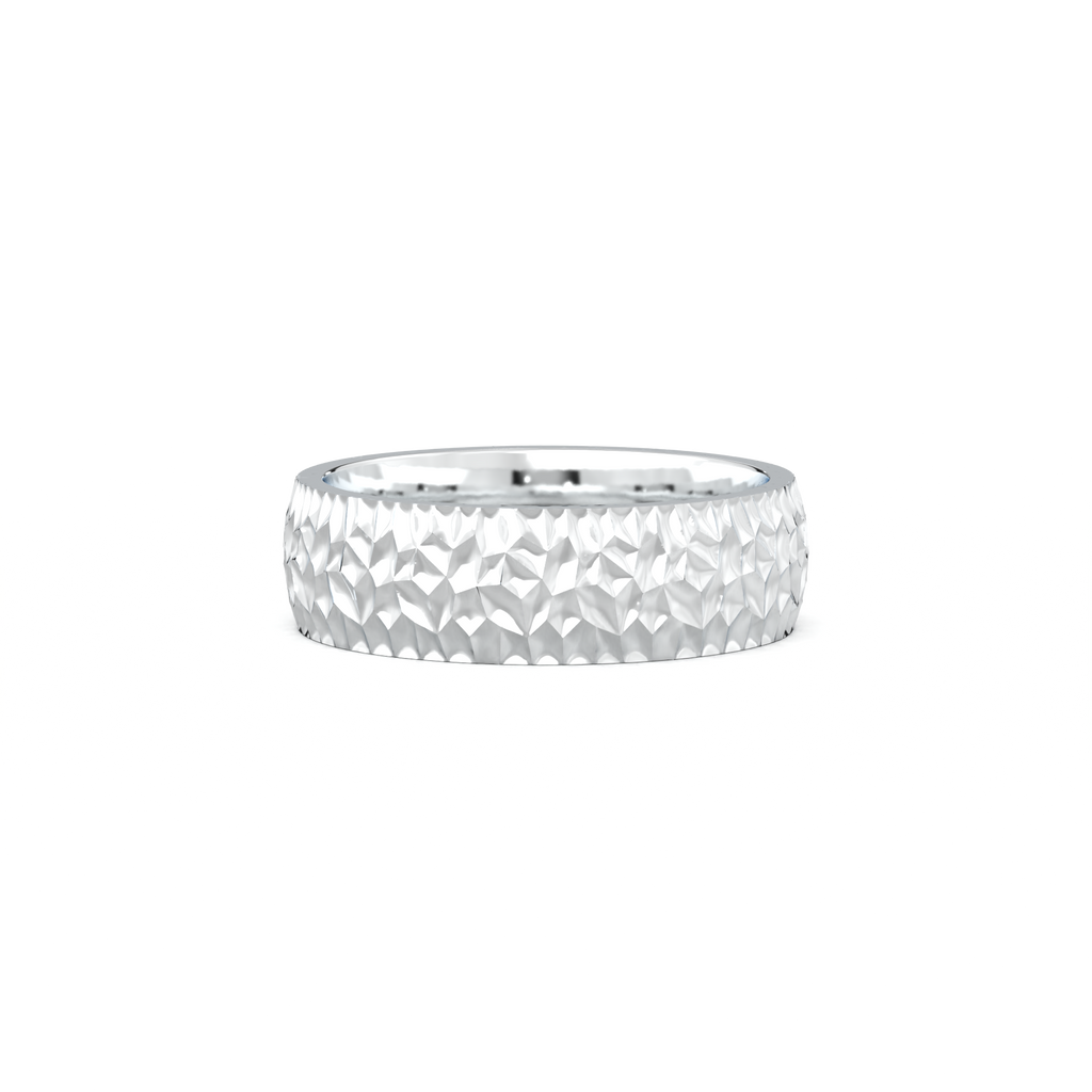 Hammered Texture Men's Band
