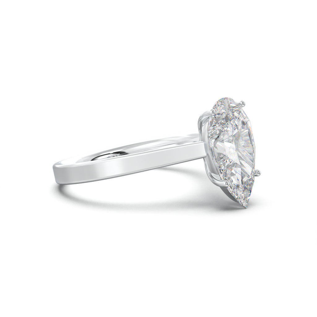 Pear Solitaire Engagement Ring