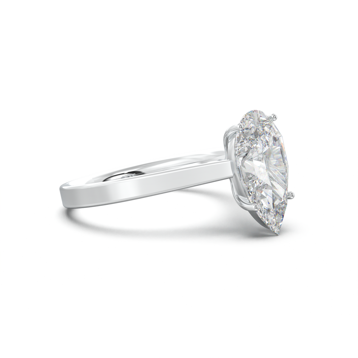 Pear Solitaire Engagement Ring