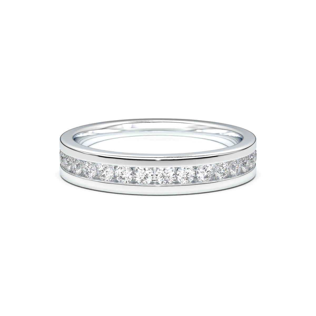Channel-Set Diamond Men's Band