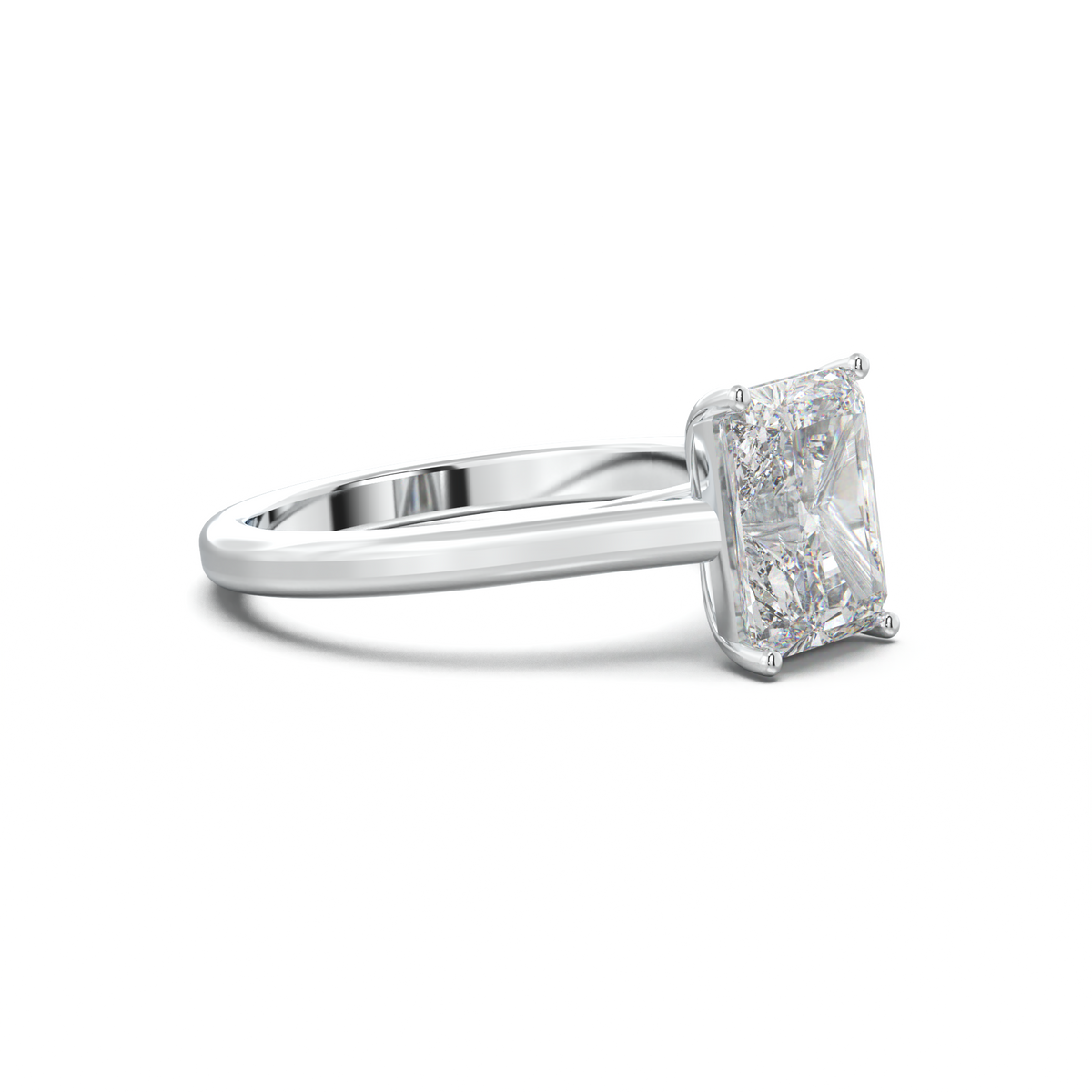 Radiant Solitaire Engagement Ring