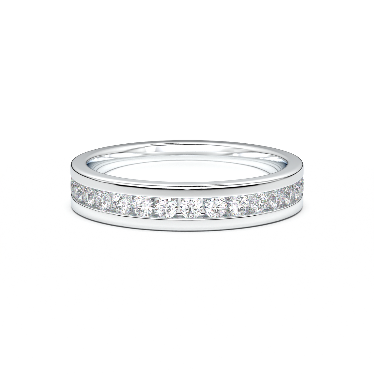 Channel-Set Diamond Men's Band