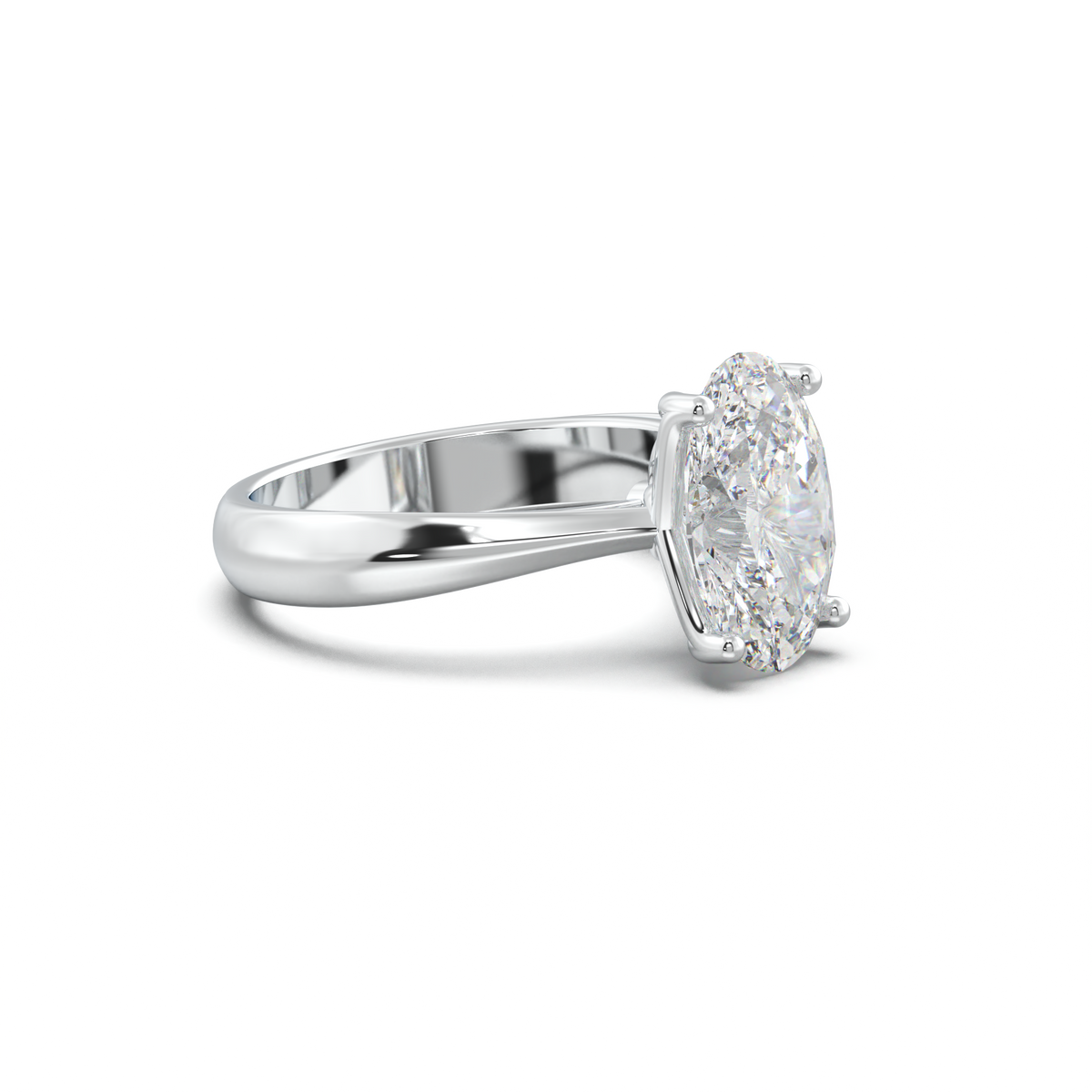 Oval Solitaire Engagement Ring
