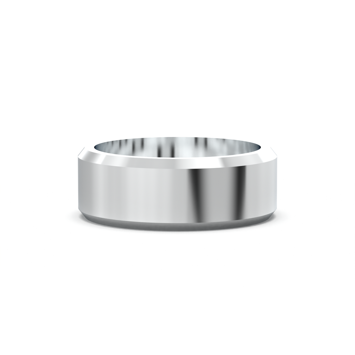 Wide Beveled Men's Band