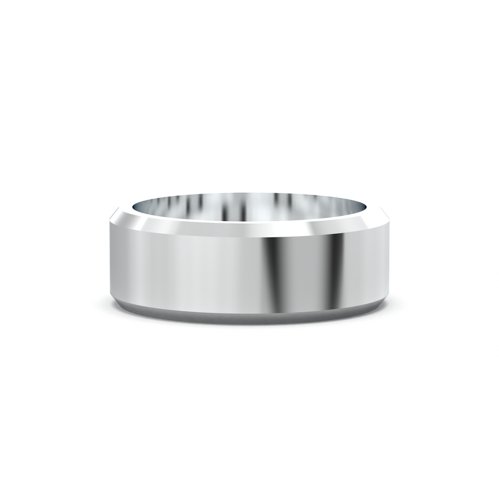 Wide Beveled Men's Band