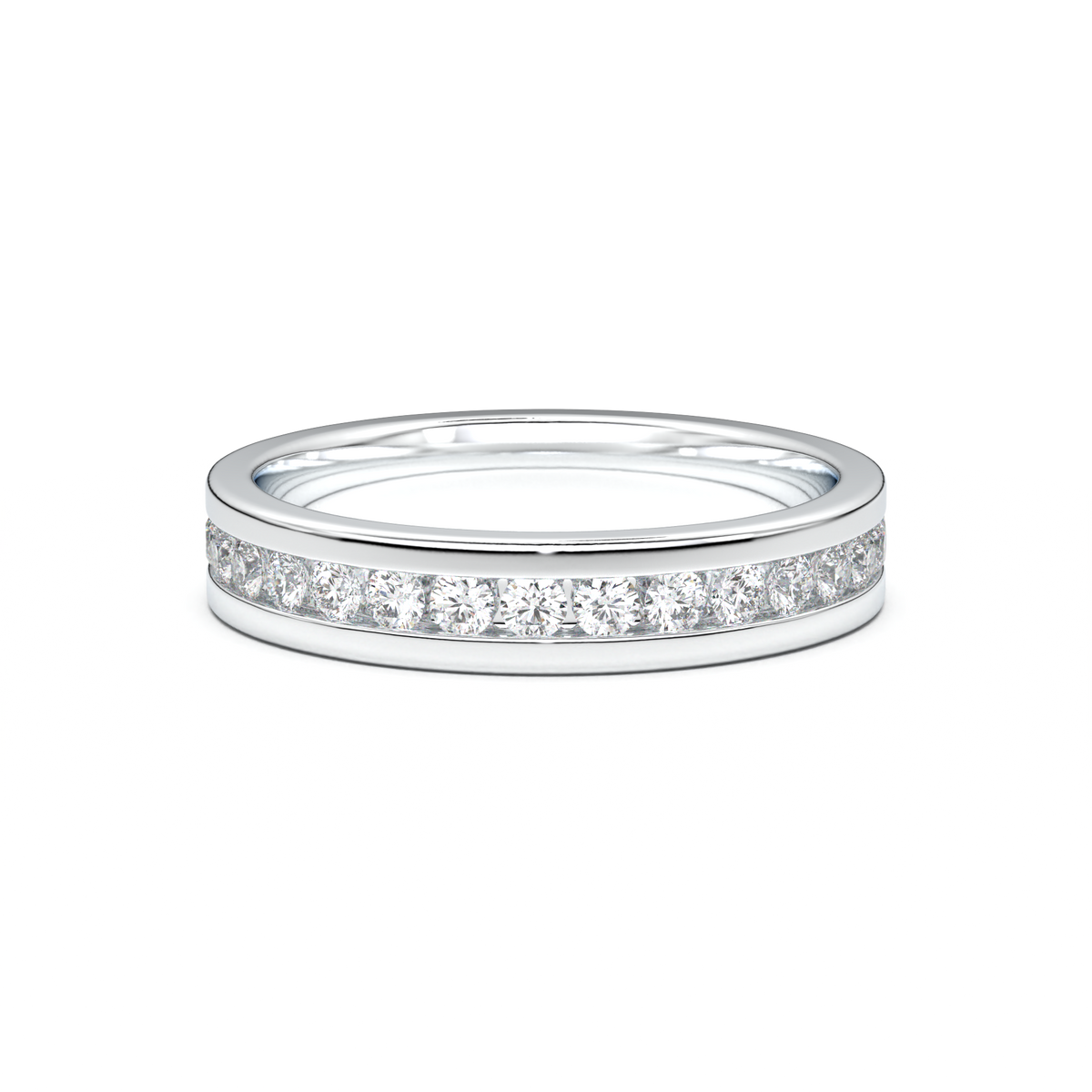 Channel-Set Diamond Men's Band