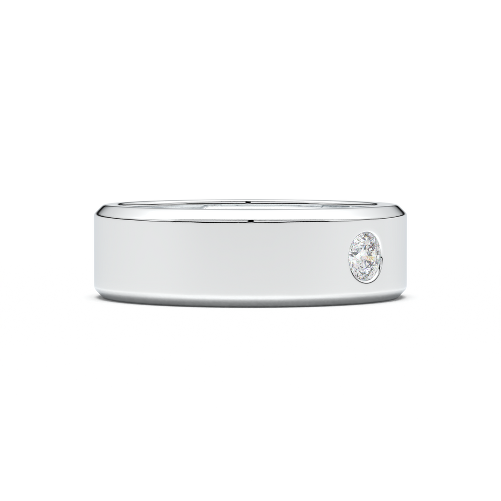 Flush-Set Round Men's Band