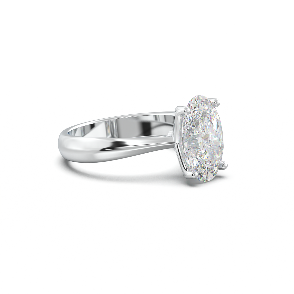 Oval Solitaire Engagement Ring