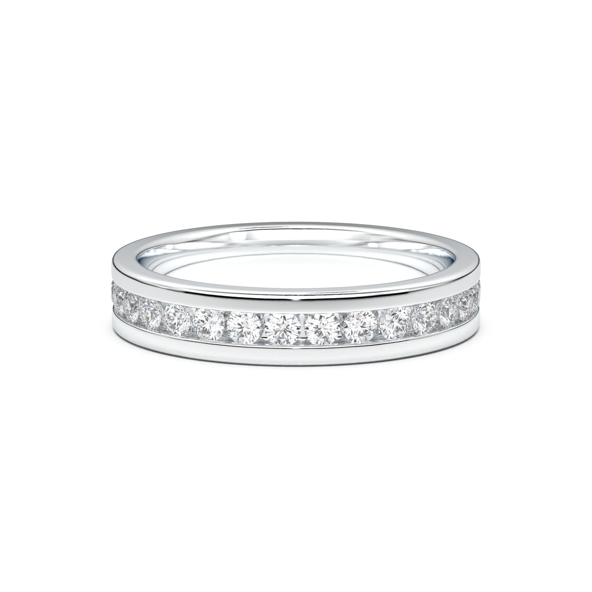 Channel-Set Diamond Men's Band