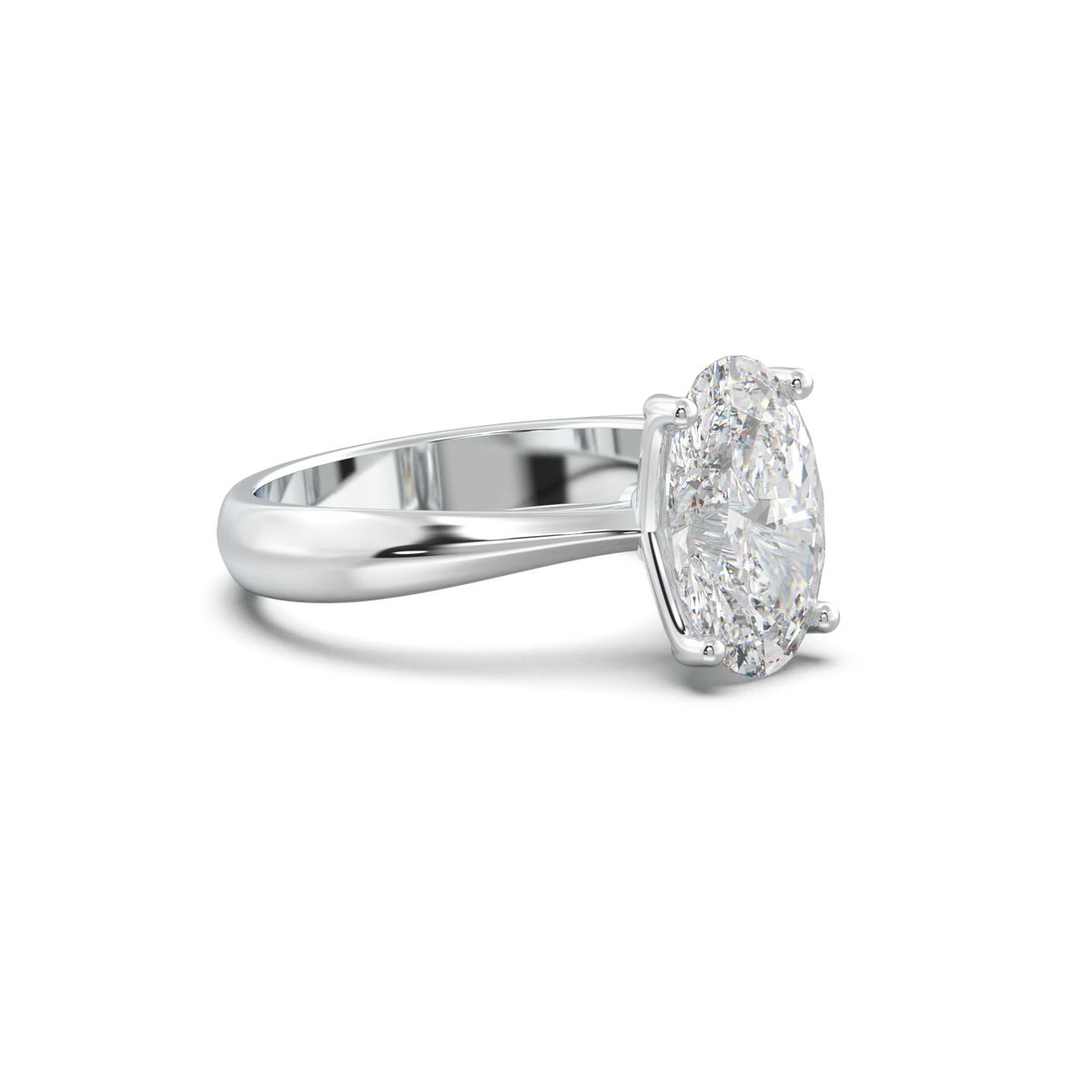 Oval Solitaire Engagement Ring