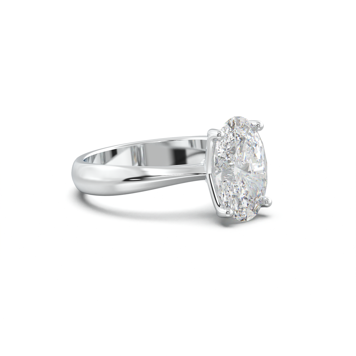 Oval Solitaire Engagement Ring