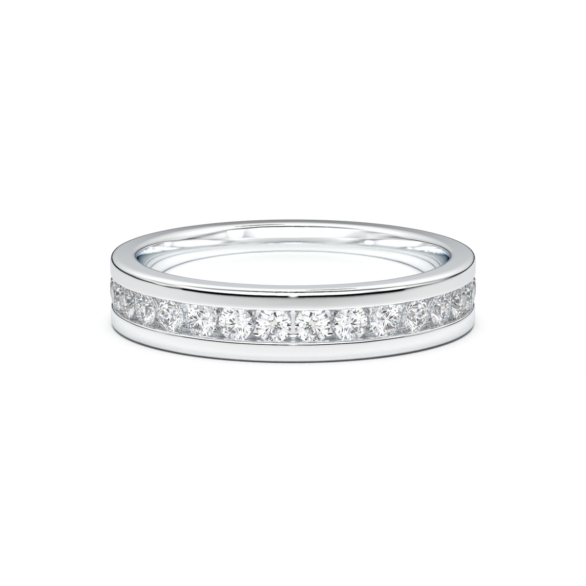 Channel-Set Diamond Men's Band