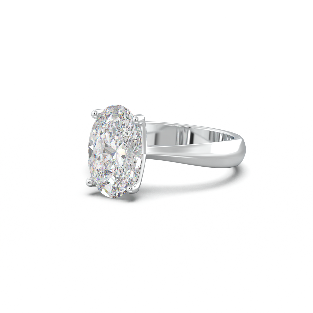 Oval Solitaire Engagement Ring