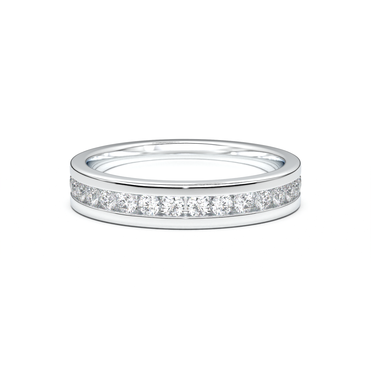 Channel-Set Diamond Men's Band