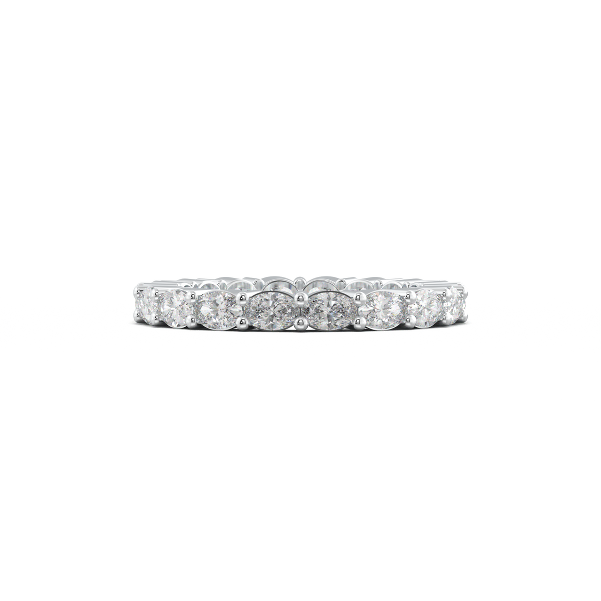 Oval Eternity Wedding Band
