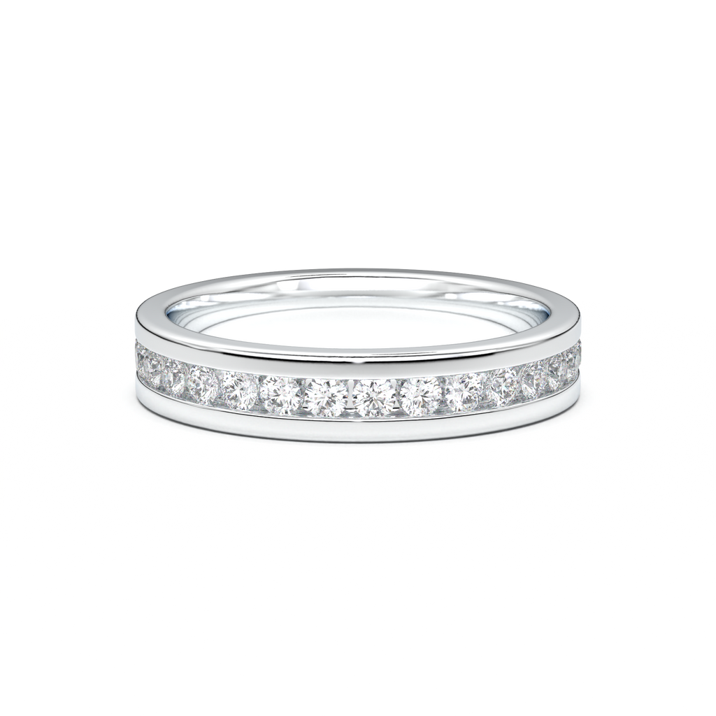 Channel-Set Diamond Men's Band