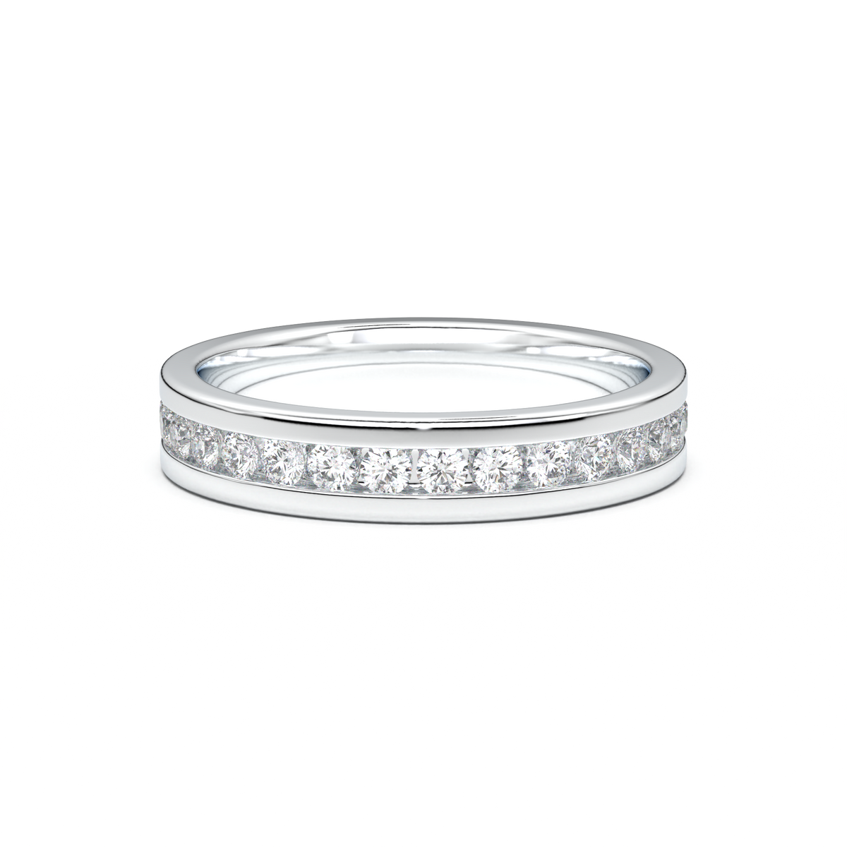 Channel-Set Diamond Men's Band