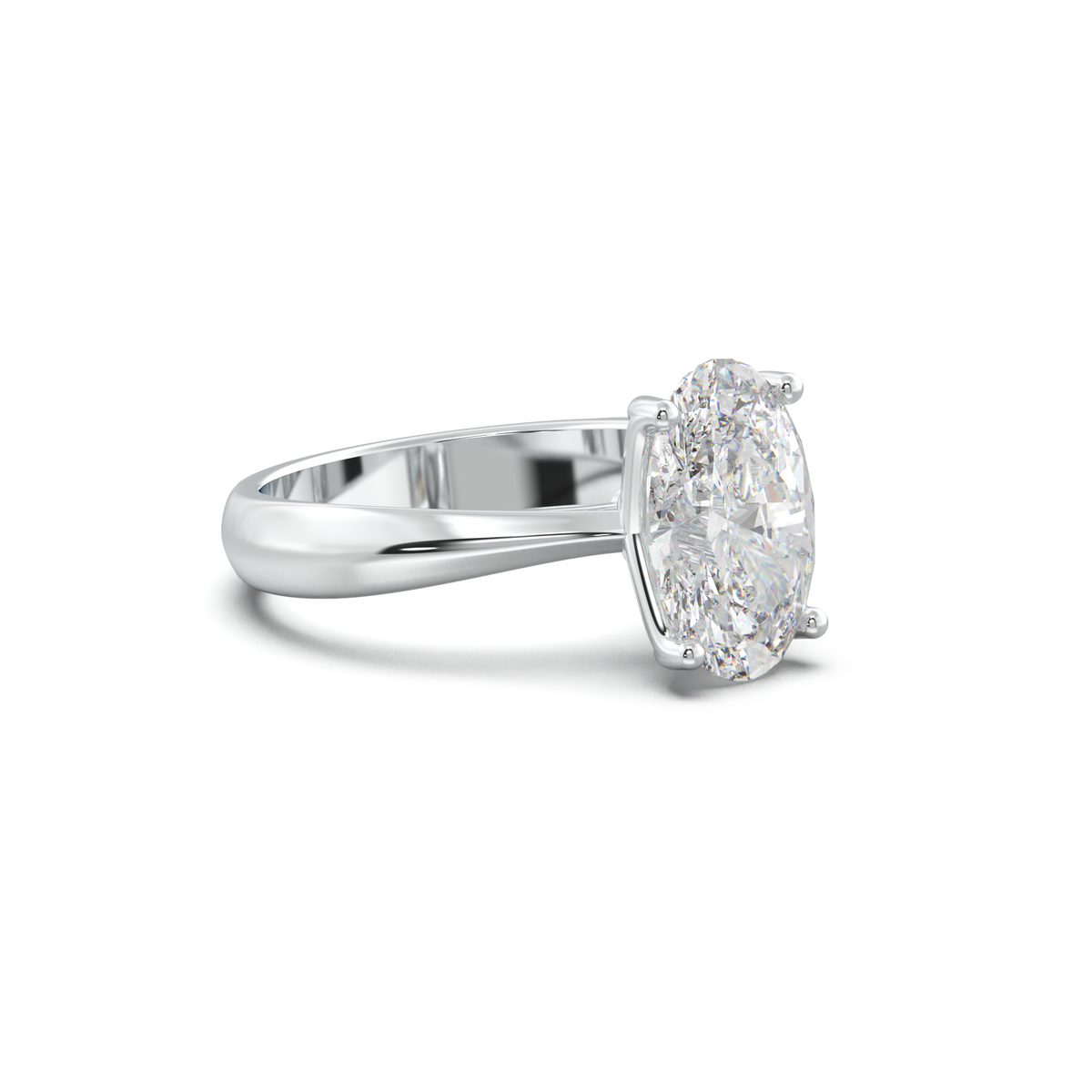Oval Solitaire Engagement Ring