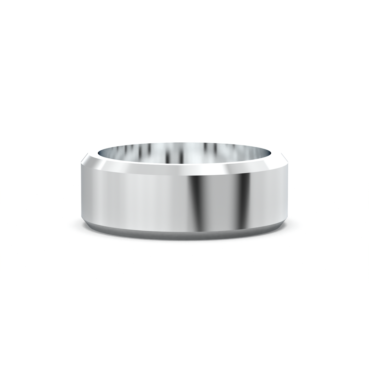 Wide Beveled Men's Band