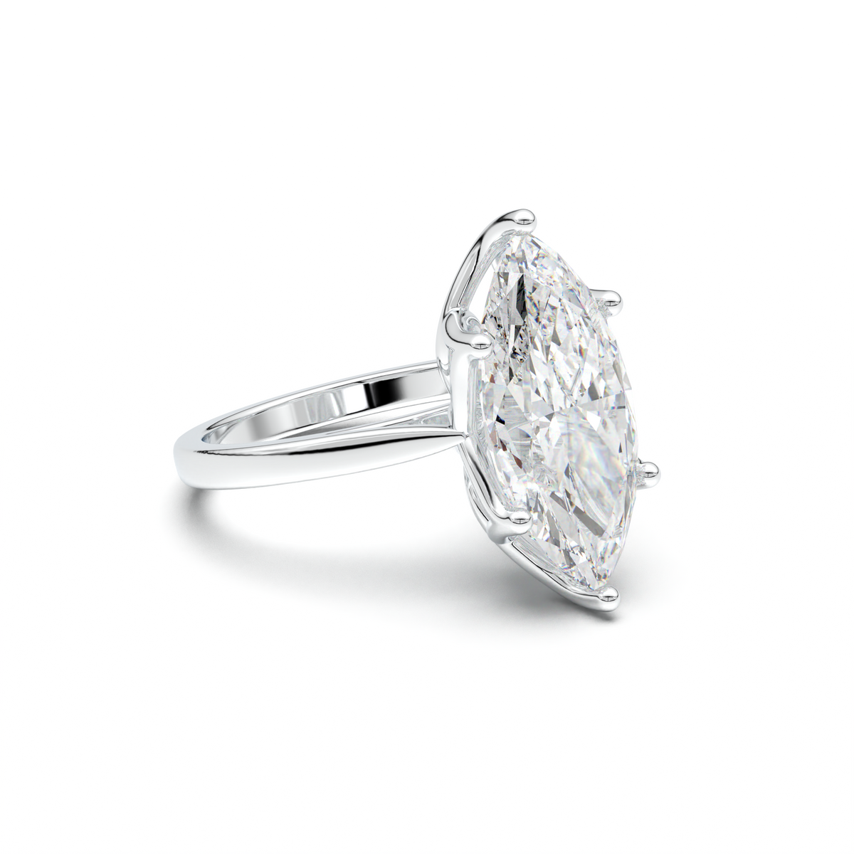 Marquise Solitaire Engagement Ring