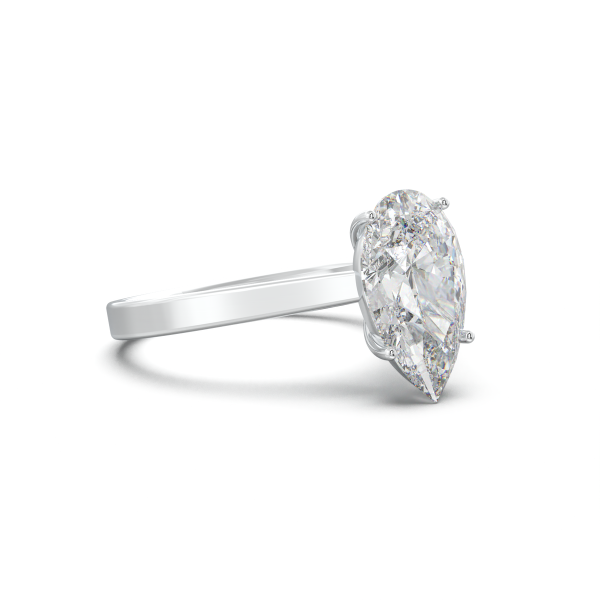 Pear Solitaire Engagement Ring