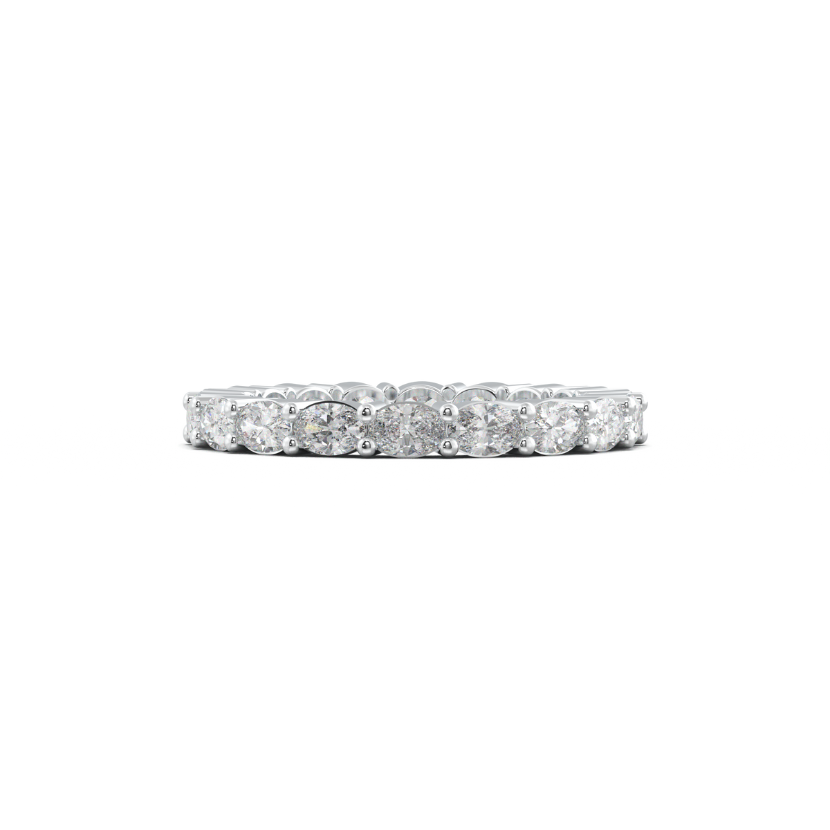 Oval Eternity Wedding Band