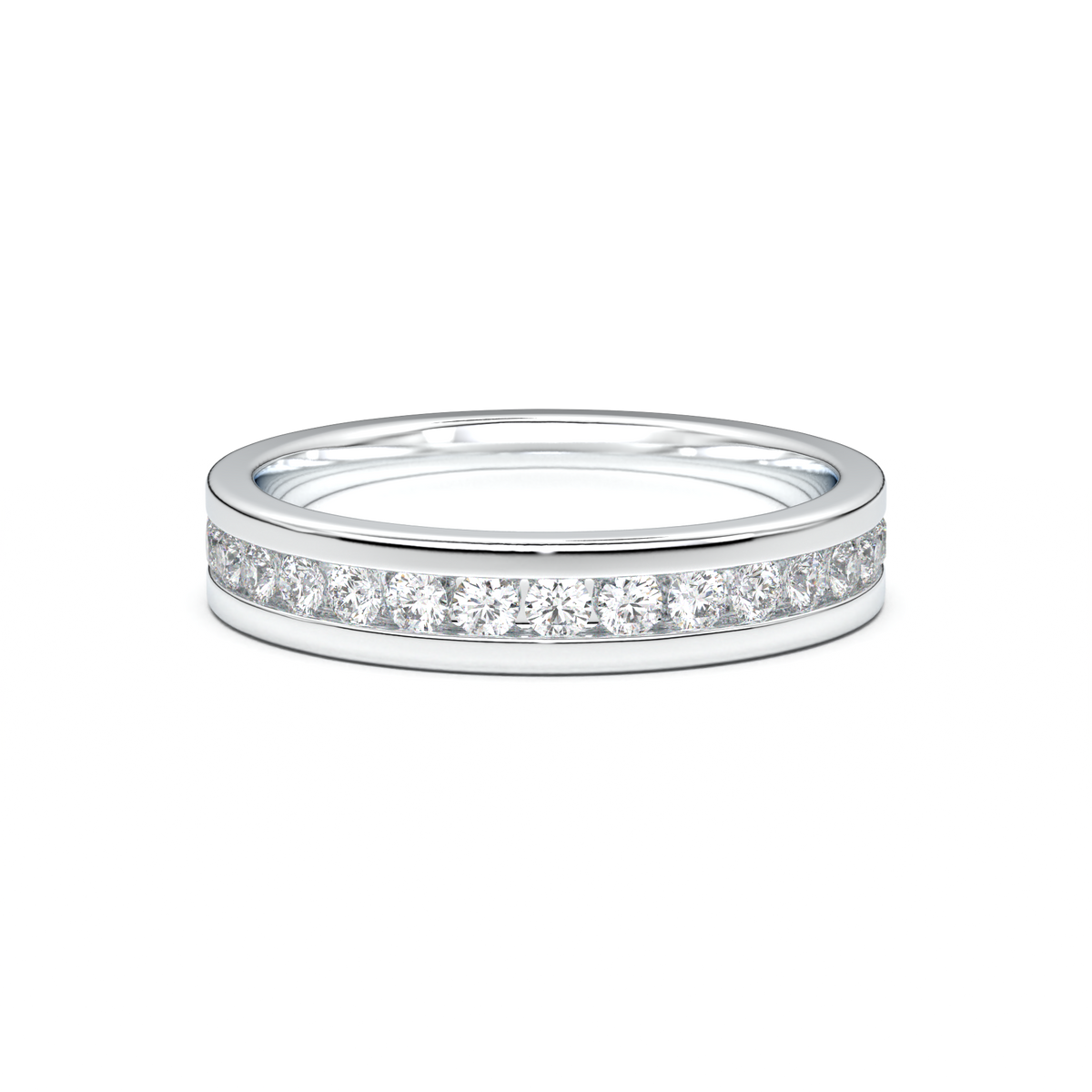 Channel-Set Diamond Men's Band
