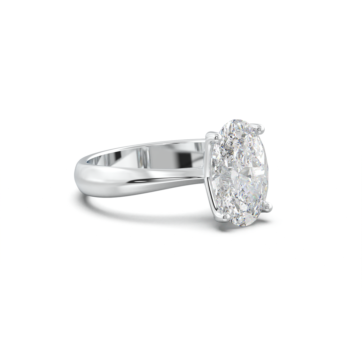Oval Solitaire Engagement Ring