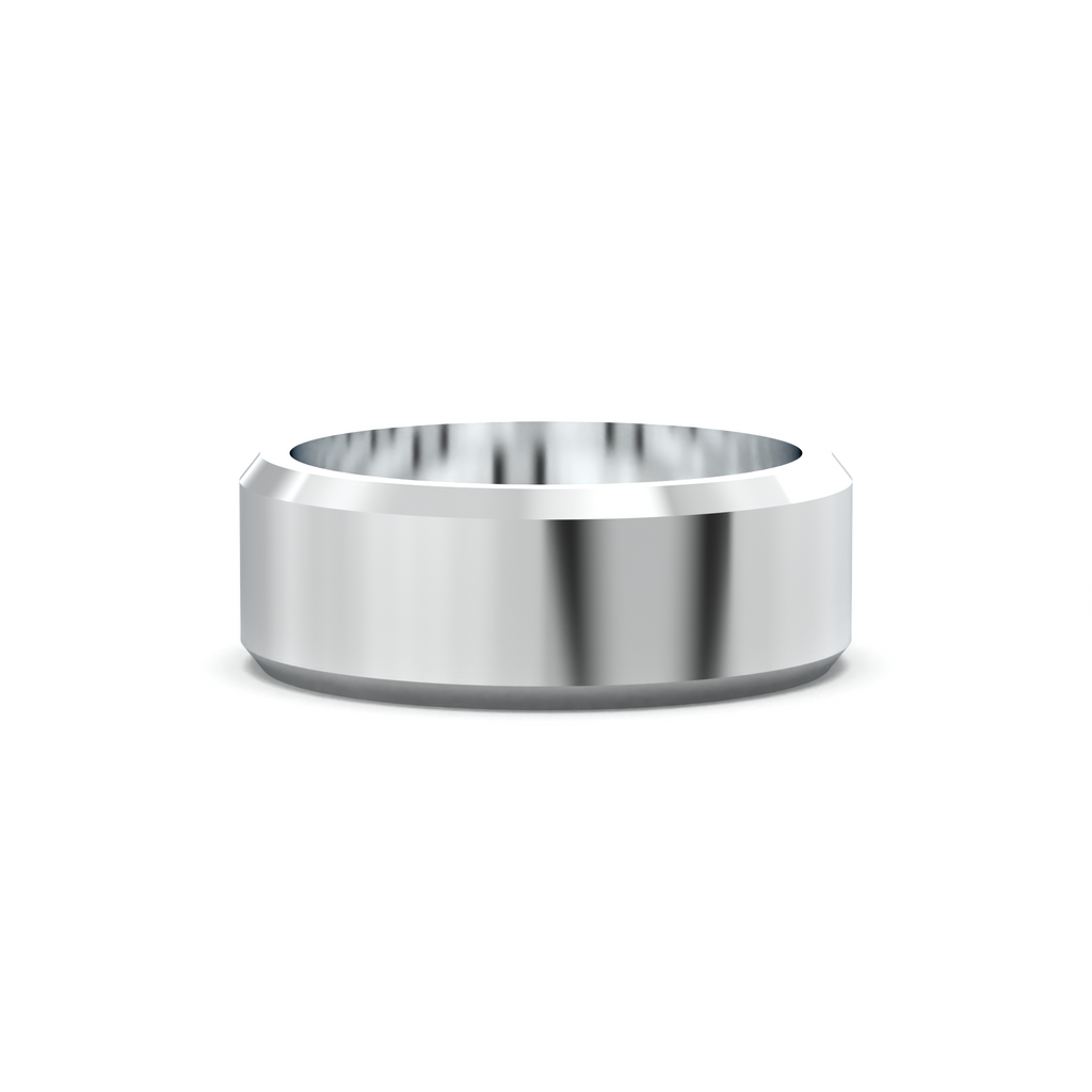 Wide Beveled Men's Band