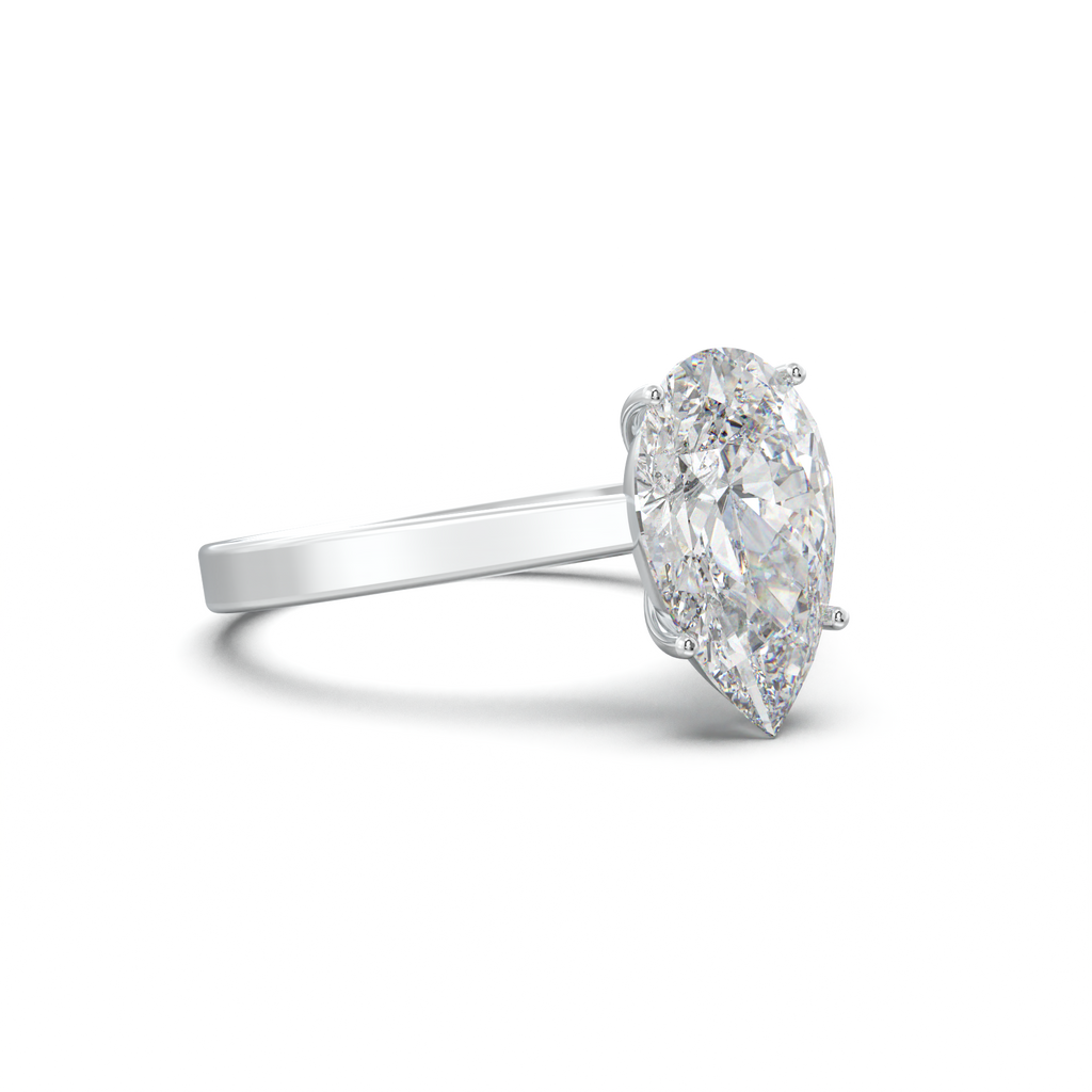Pear Solitaire Engagement Ring