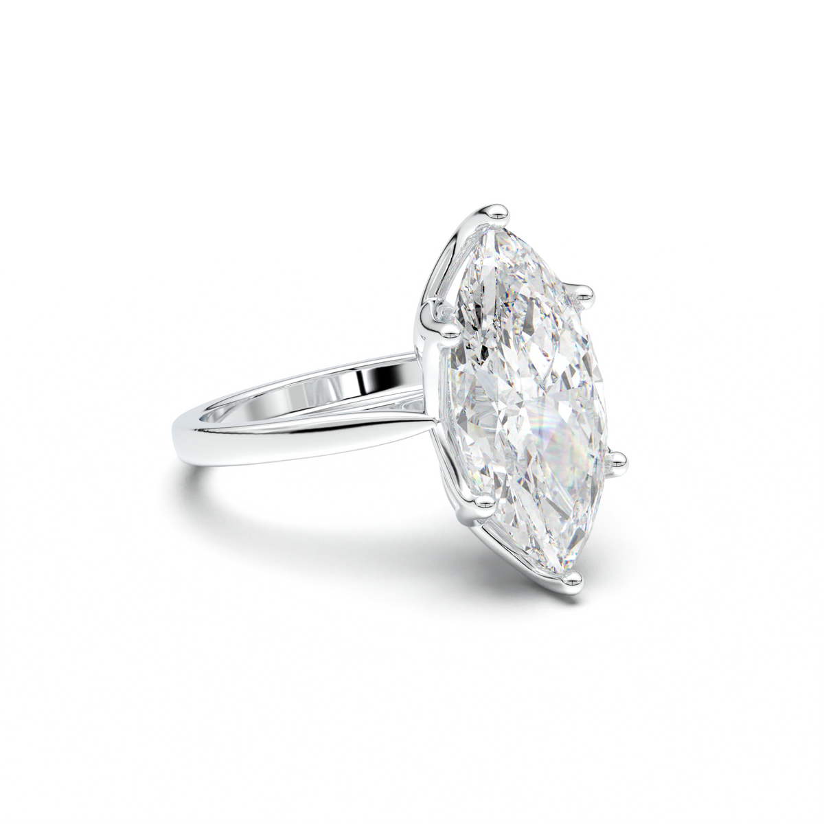 Marquise Solitaire Engagement Ring