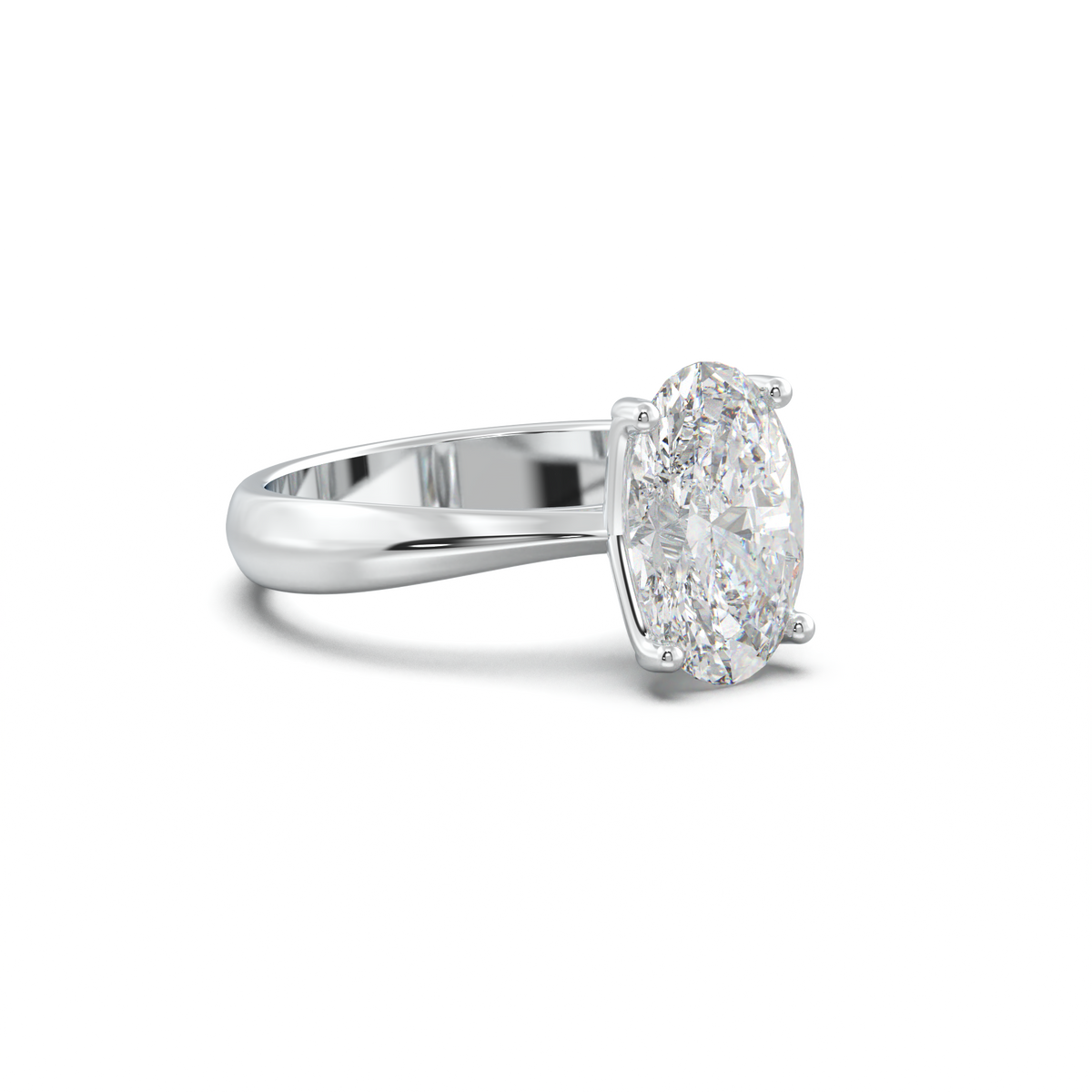 Oval Solitaire Engagement Ring