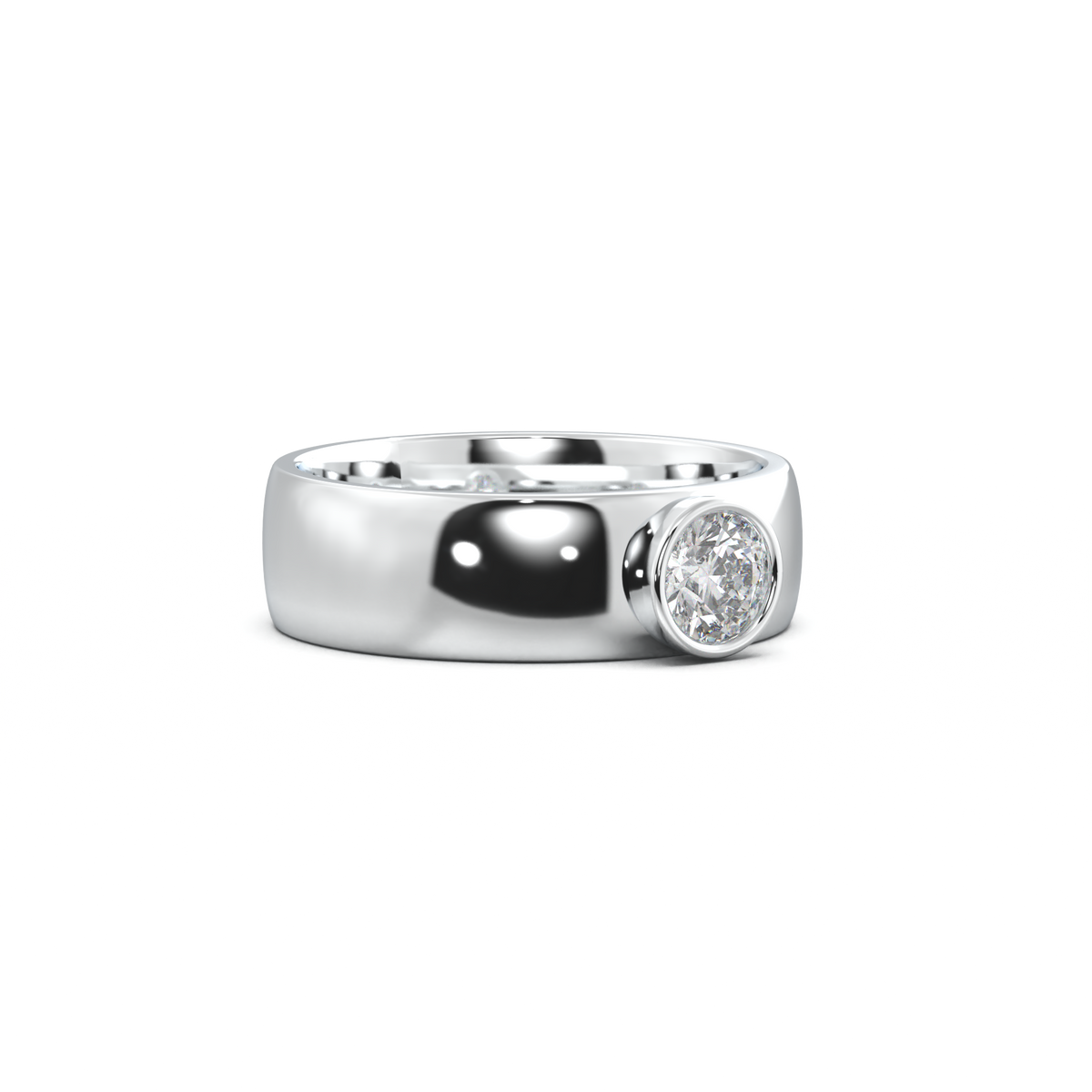 Round Bezel Men's Band