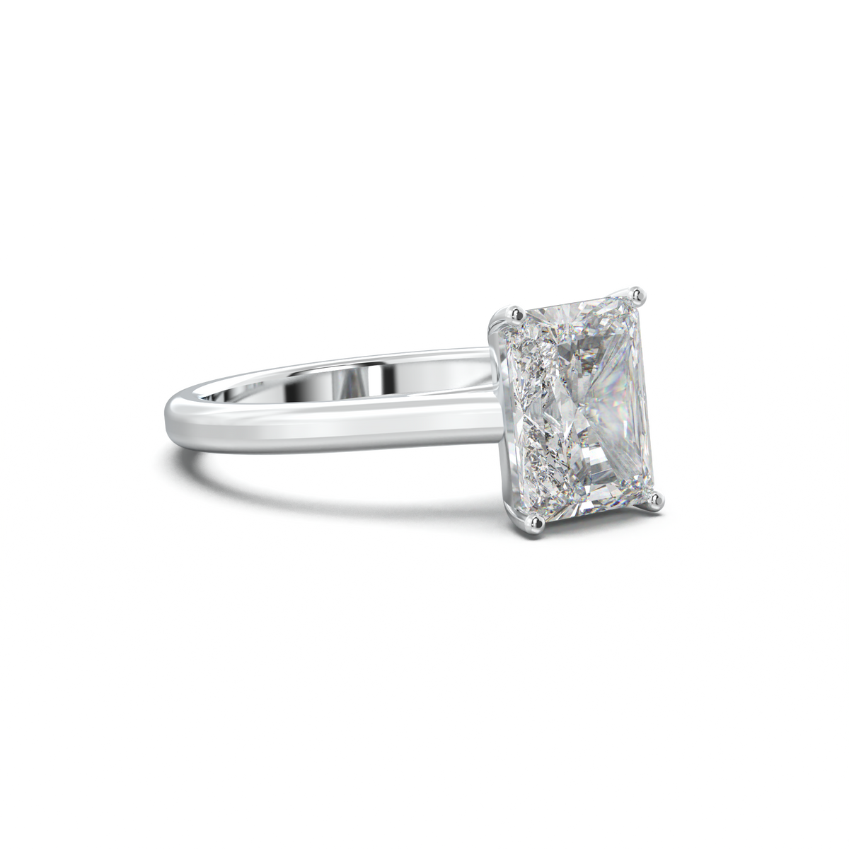 Radiant Solitaire Engagement Ring