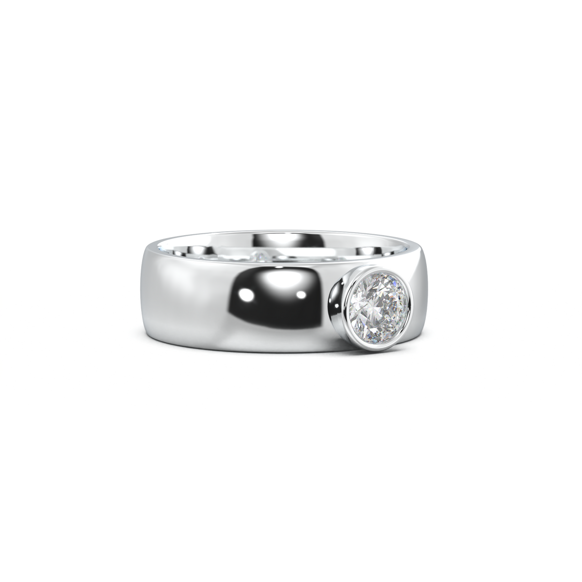 Round Bezel Men's Band