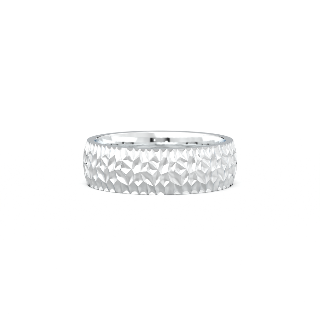Hammered Texture Men's Band