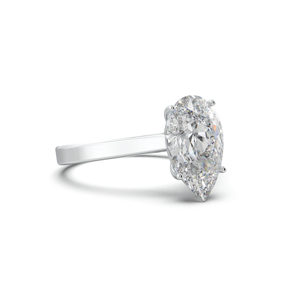 Pear Solitaire Engagement Ring