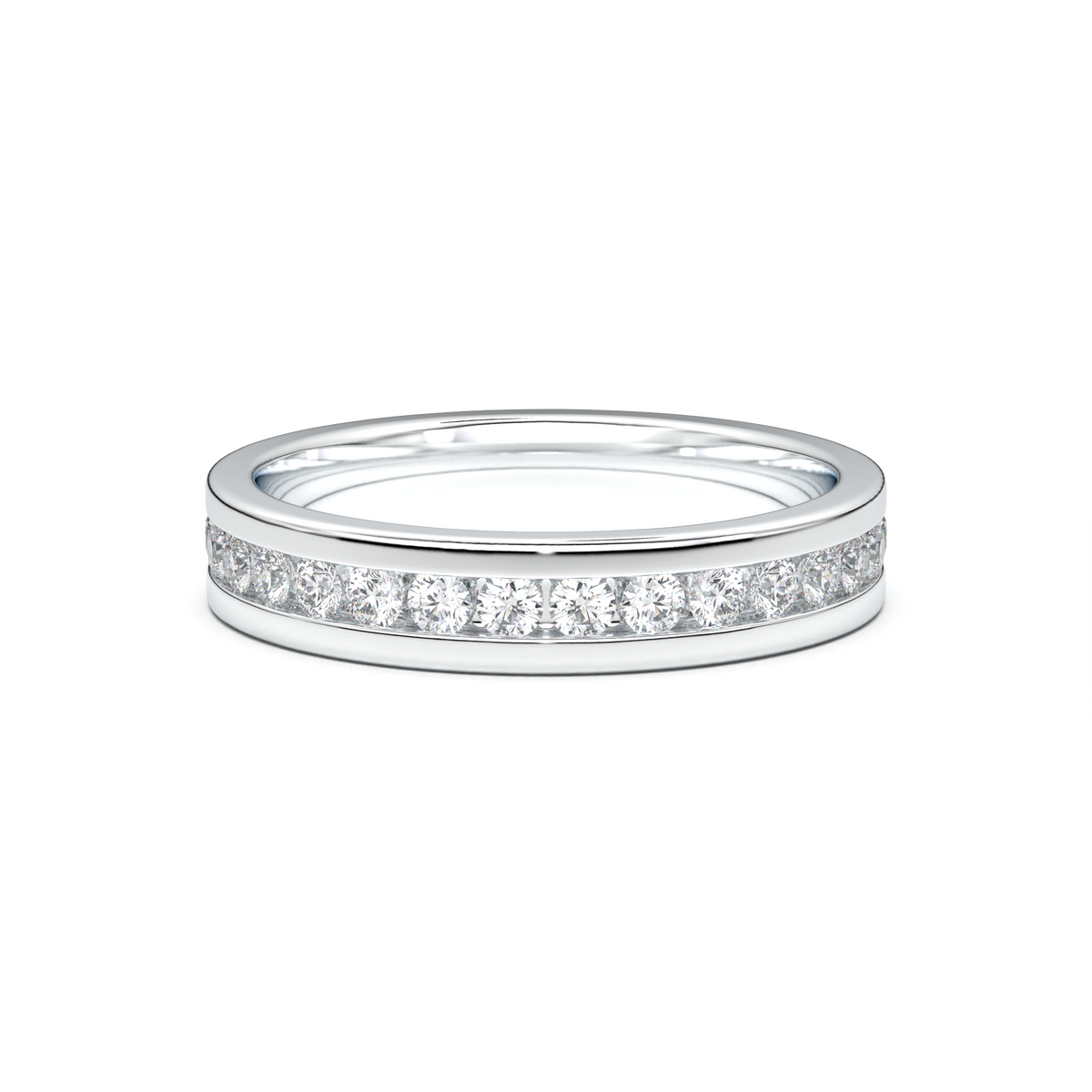 Channel-Set Diamond Men's Band