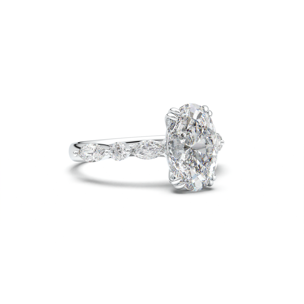 Oval Mixed-Shape Engagement Ring