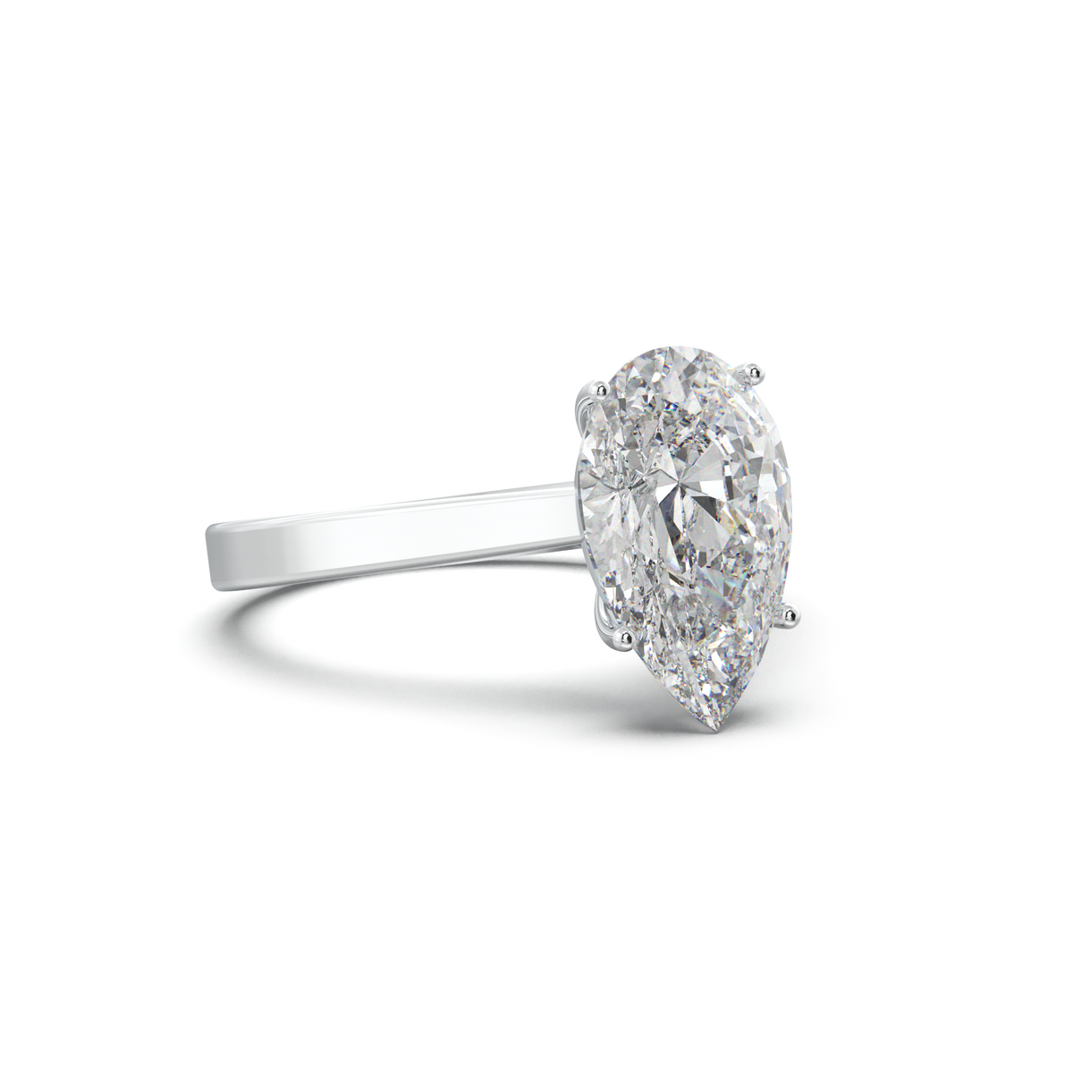 Pear Solitaire Engagement Ring