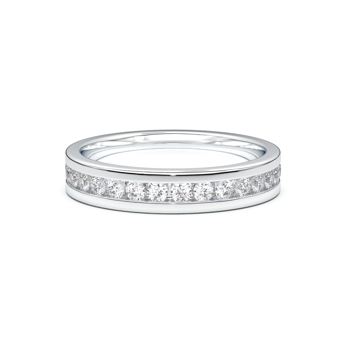 Channel-Set Diamond Men's Band