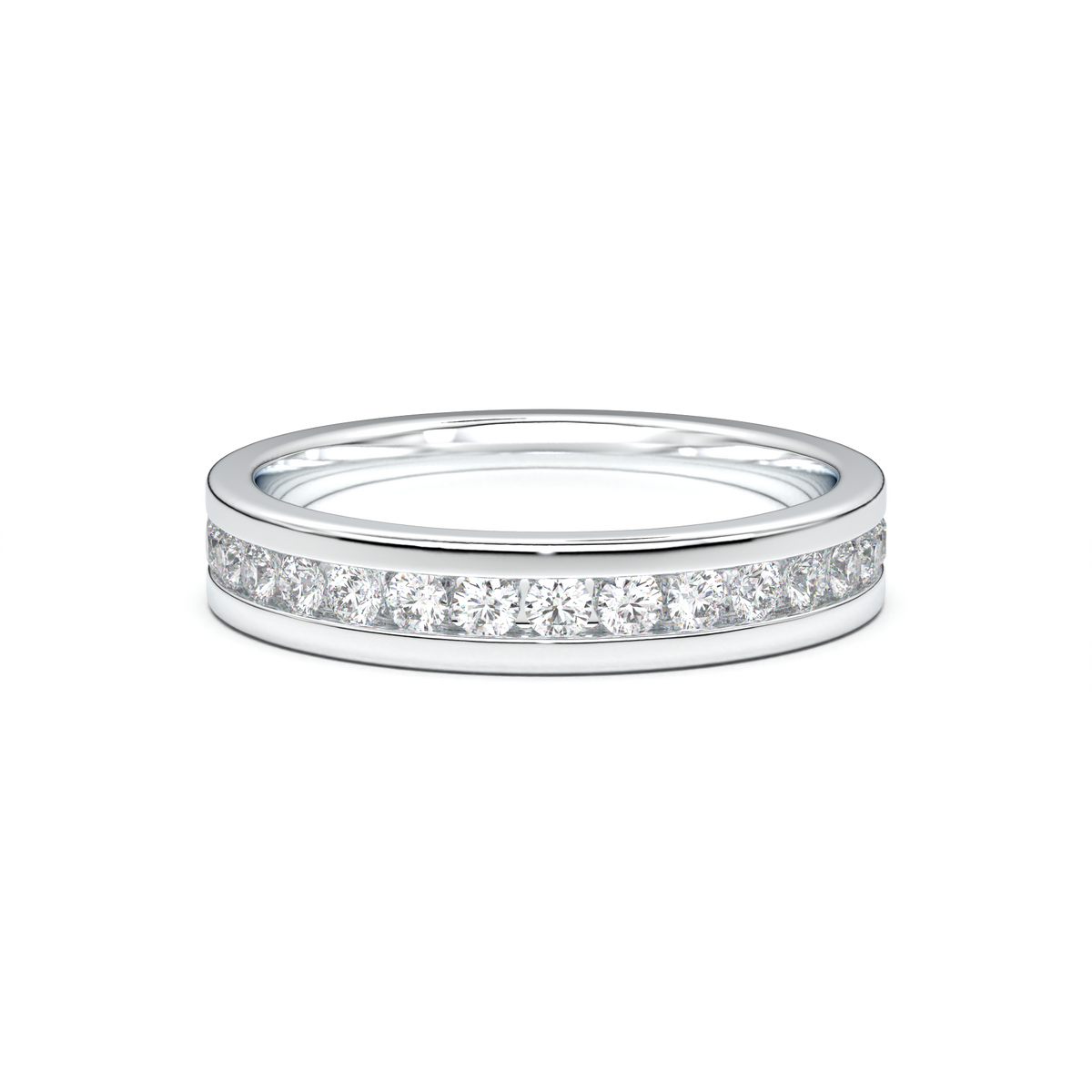Channel-Set Diamond Men's Band
