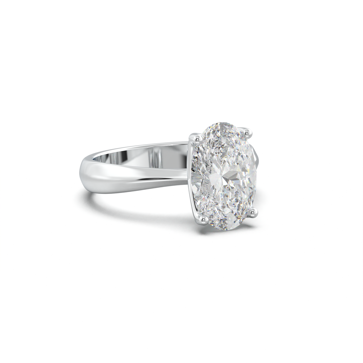 Oval Solitaire Engagement Ring